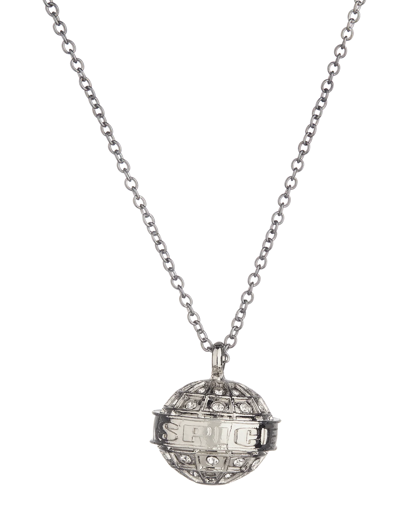 Silver Spice Girls Globe Necklace - Image 3
