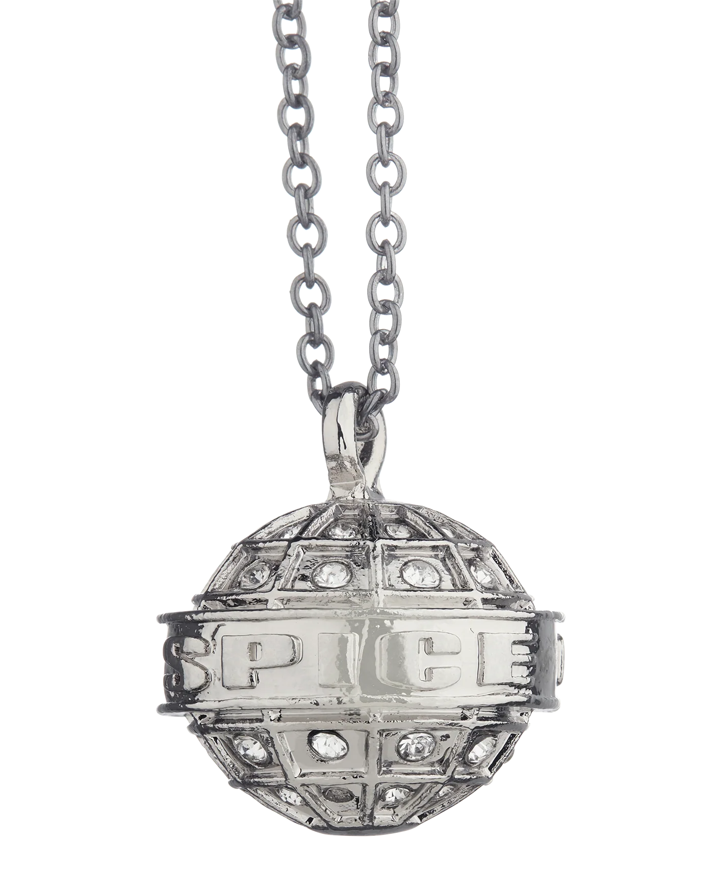 Silver Spice Girls Globe Necklace - Image 4