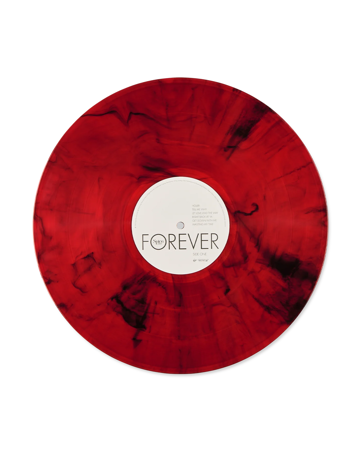 Forever25: Red & Black Marble Vinyl - Image 4