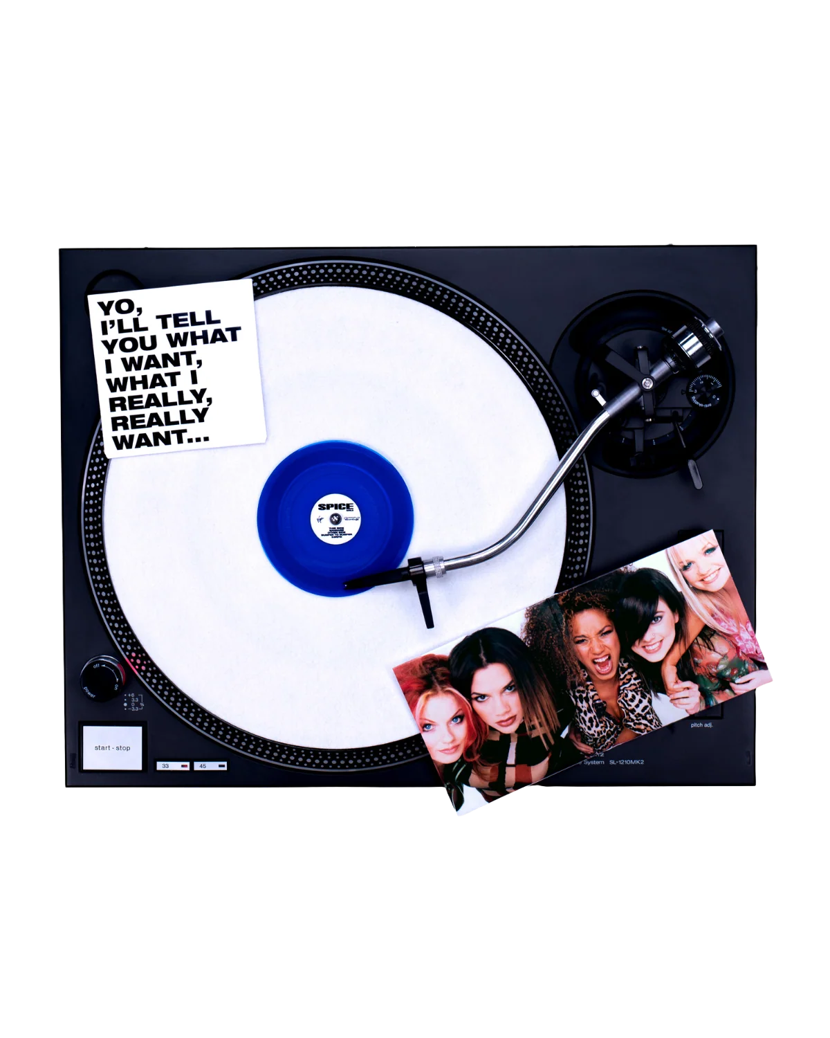 Wannabe Vinyl (4in Tiny Vinyl - Cobalt Transparent) - Image 2