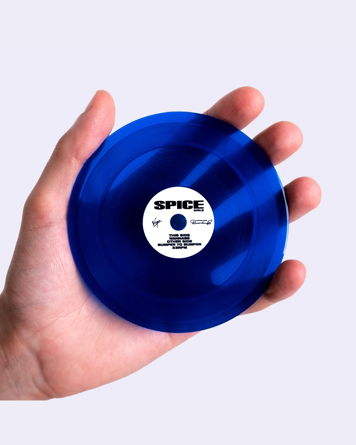 Wannabe Vinyl (4in Tiny Vinyl - Cobalt Transparent) - Image 3