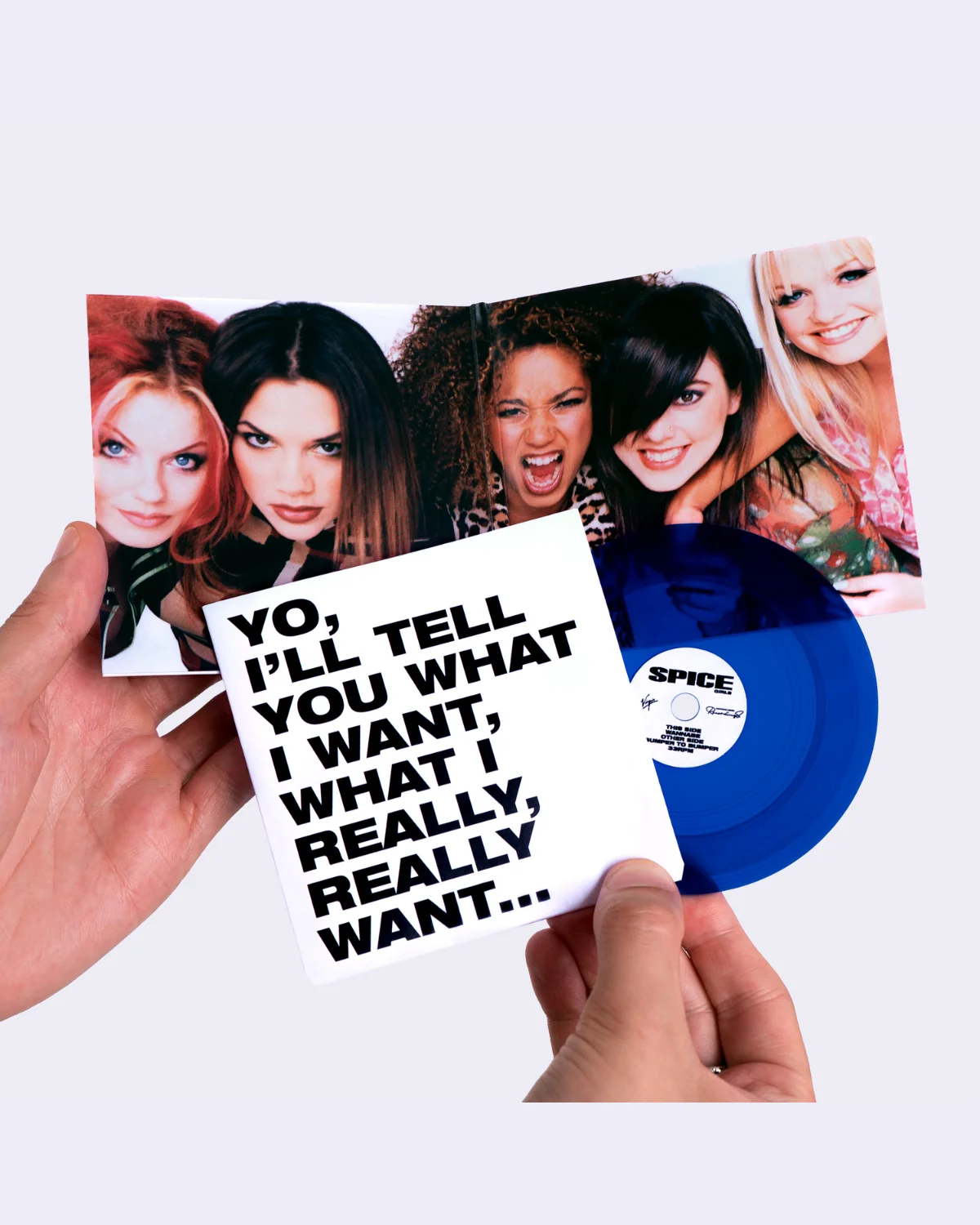 Wannabe Vinyl (4in Tiny Vinyl - Cobalt Transparent) - Image 4
